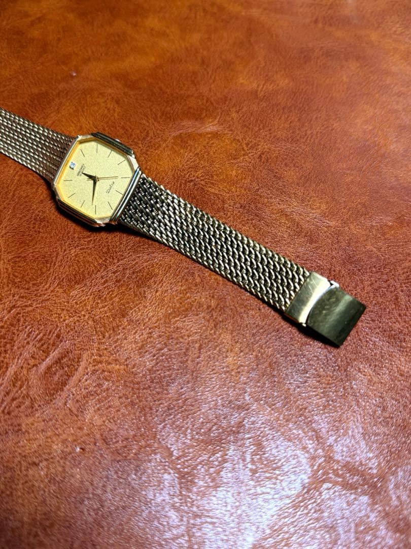 A130希少 稼動品 SEIKO DOLCE スクエア型　80年代ヴィンテージ