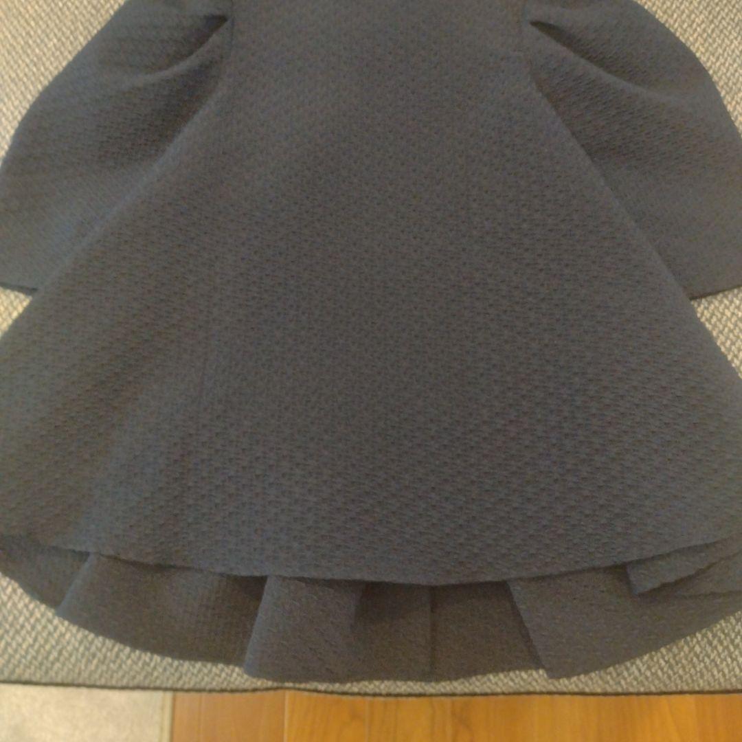 ゔぃと様専用です BLUELEA バックフレアジャガードブラウス ネイビー