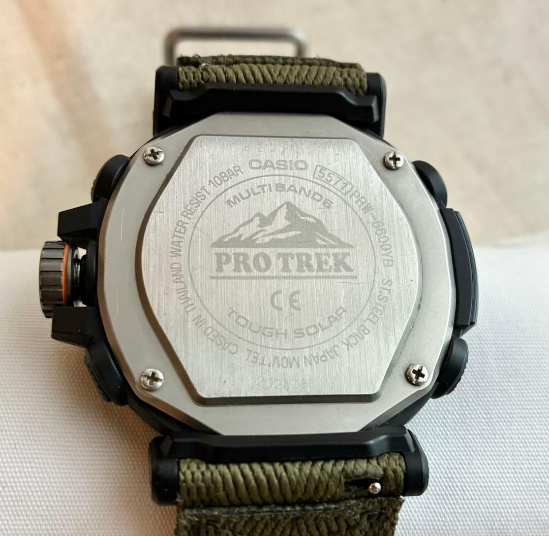 PRO TREK PRW-6600YB ソーラー腕時計　CASIO 稼働確認済