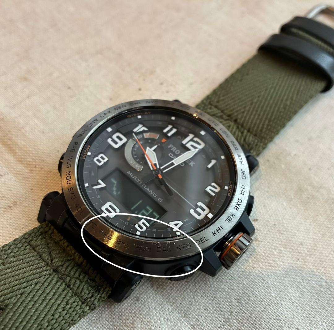 PRO TREK PRW-6600YB ソーラー腕時計　CASIO 稼働確認済