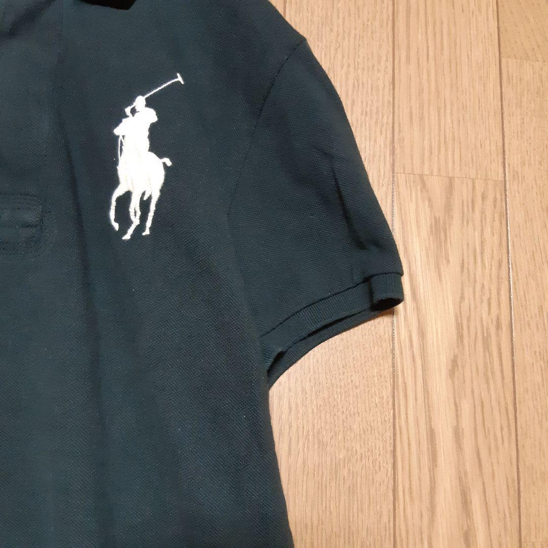 ポロ ラルフローレン ブラック ポロシャツ ビッグポニー SPAIN XS