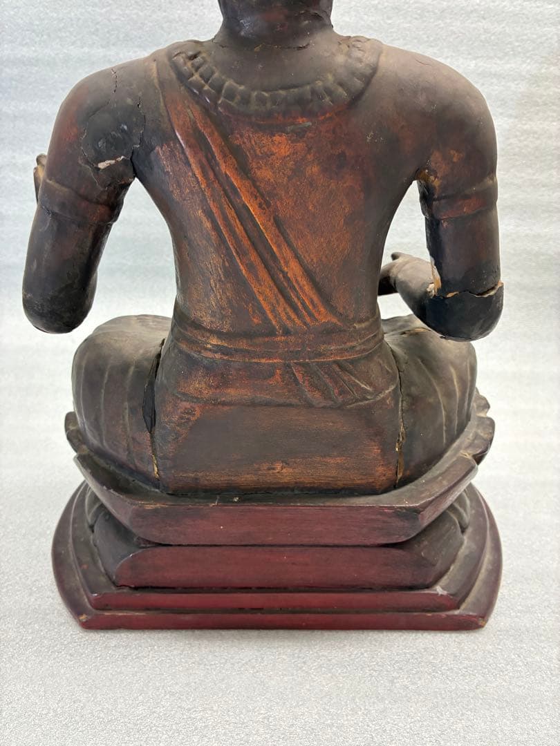 仏像　木彫り　時代物　高さ約41㎝