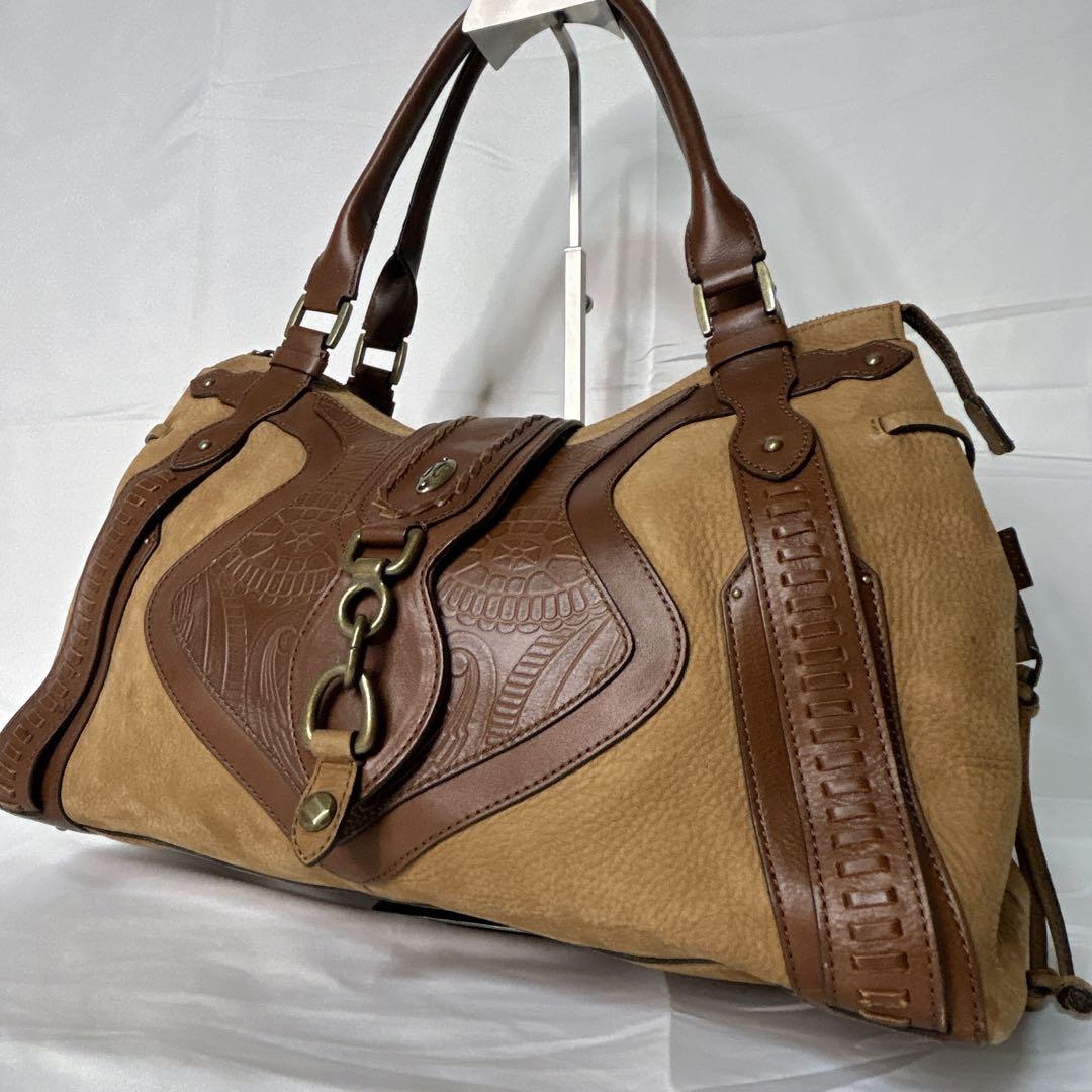 【レザー×ヌバック】COLE HAAN ボストンバッグ y2k ヴィンテージ