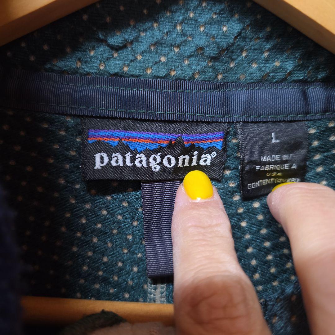 1992～1994年雪なしタグUSA製 パタゴニア ベビーレトロカーディガン L