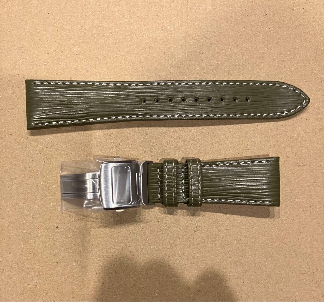 GSグランドセイコーレザーストラップ&Dバックルかん幅22㎜（白樺用