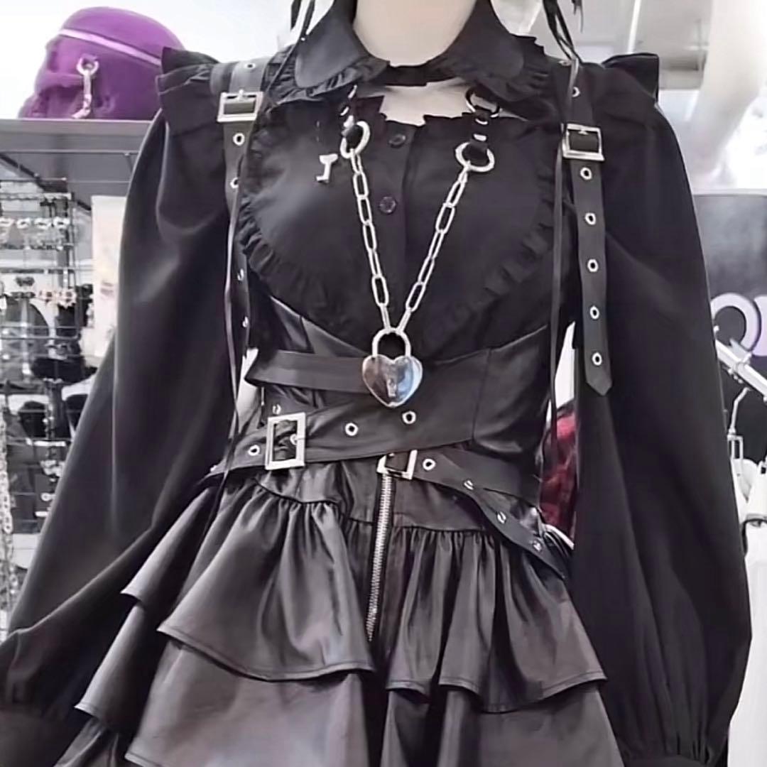 地雷 ゴスロリ QOOZA クーザ IMVAL インヴァル ハート ブラウス