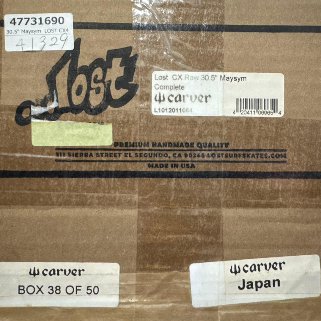美品】Carver Lost サーフスケートボード 箱・シリアルナンバー付き