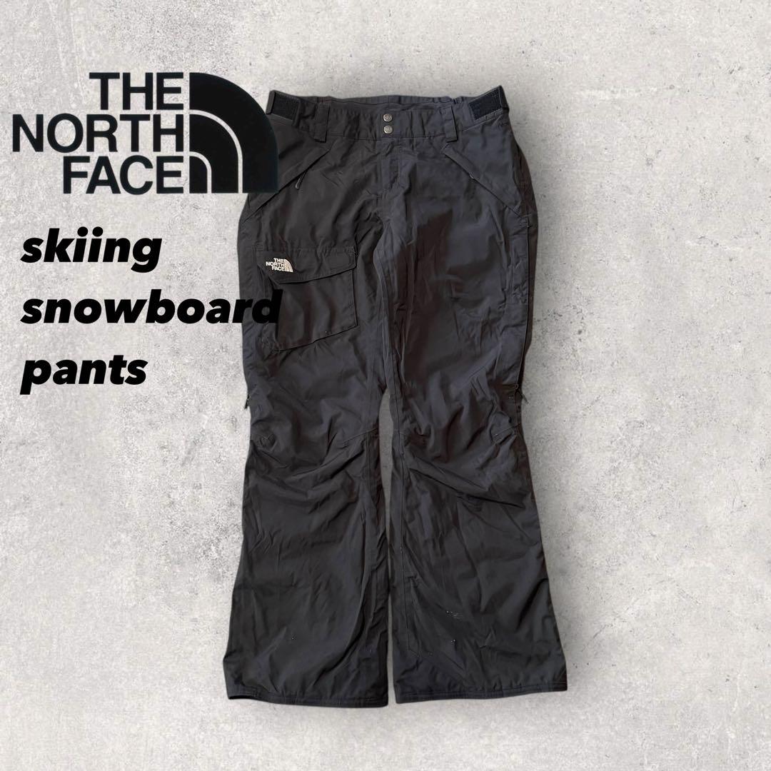 【ザ・ノースフェイス】スキー　スノボーパンツ　L 黒　ハイベント　刺繍ロゴ k THE NORTH FACE（ザ ノースフェイス） メンズ スキー パンツ Shukabra