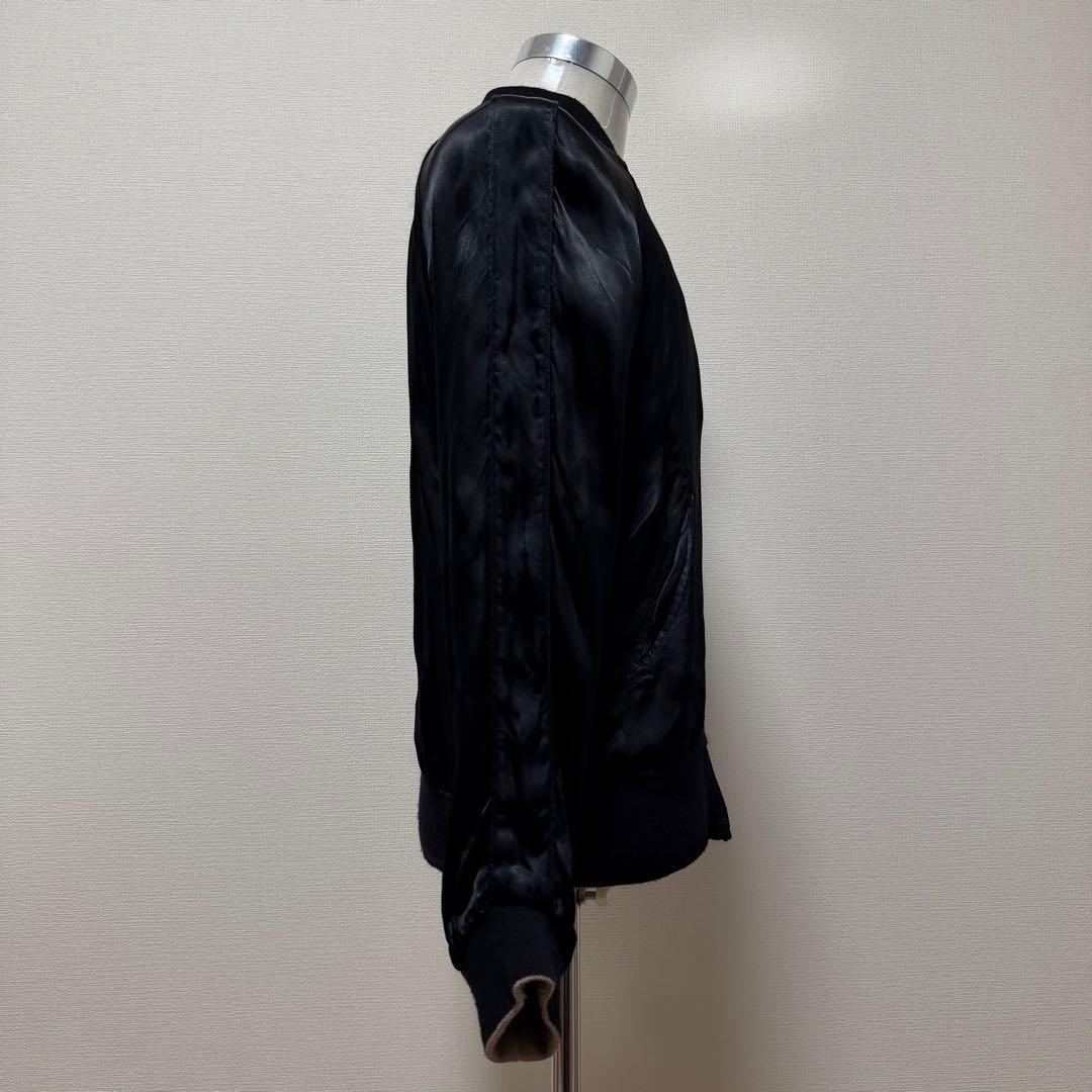 ルードギャラリー　スカジャン　スカル　刺繍　リバーシブル　レーヨン　ブラック　L