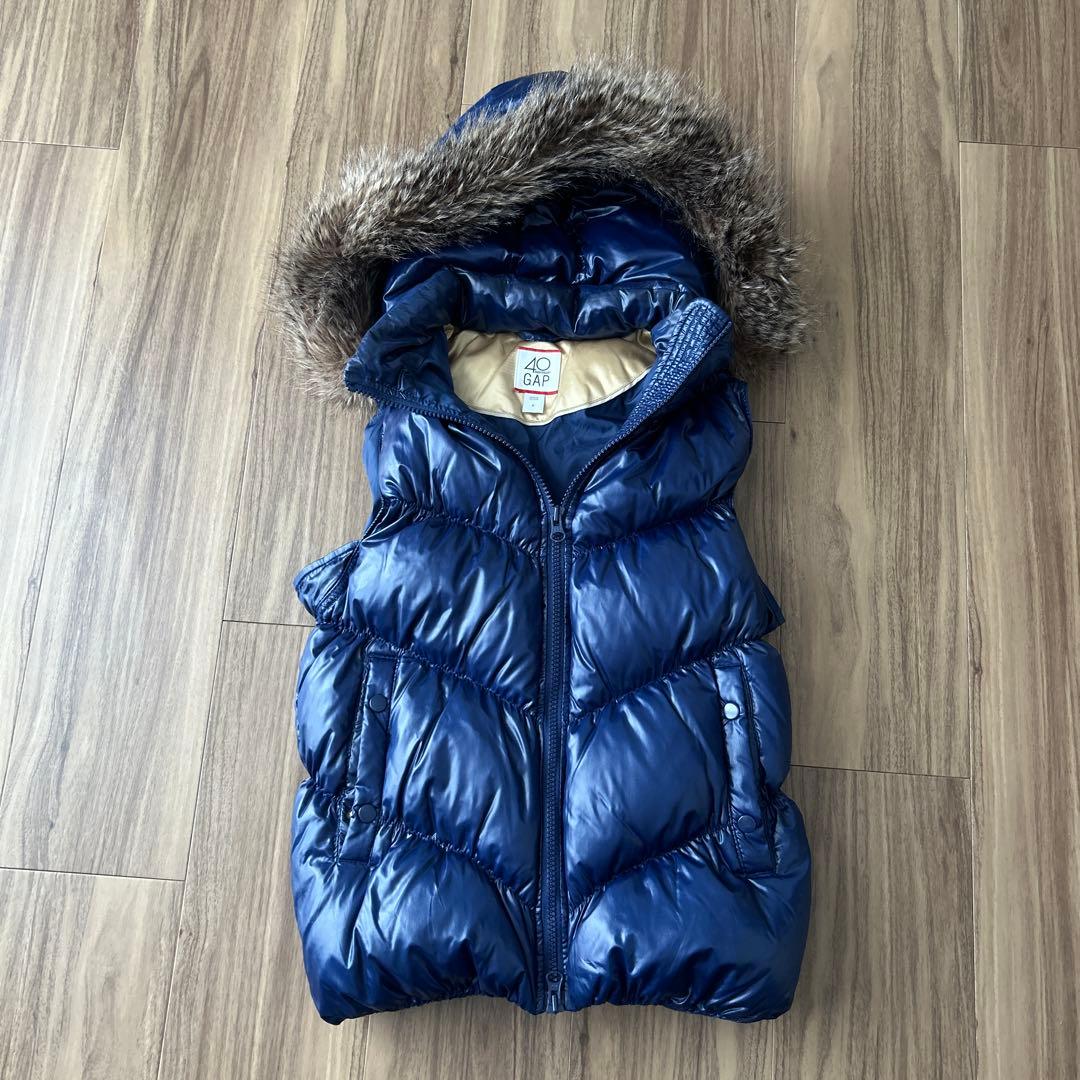 gap y2k GAP ギャップ ダウンベスト ファーベスト ダウン9 - メルカリ