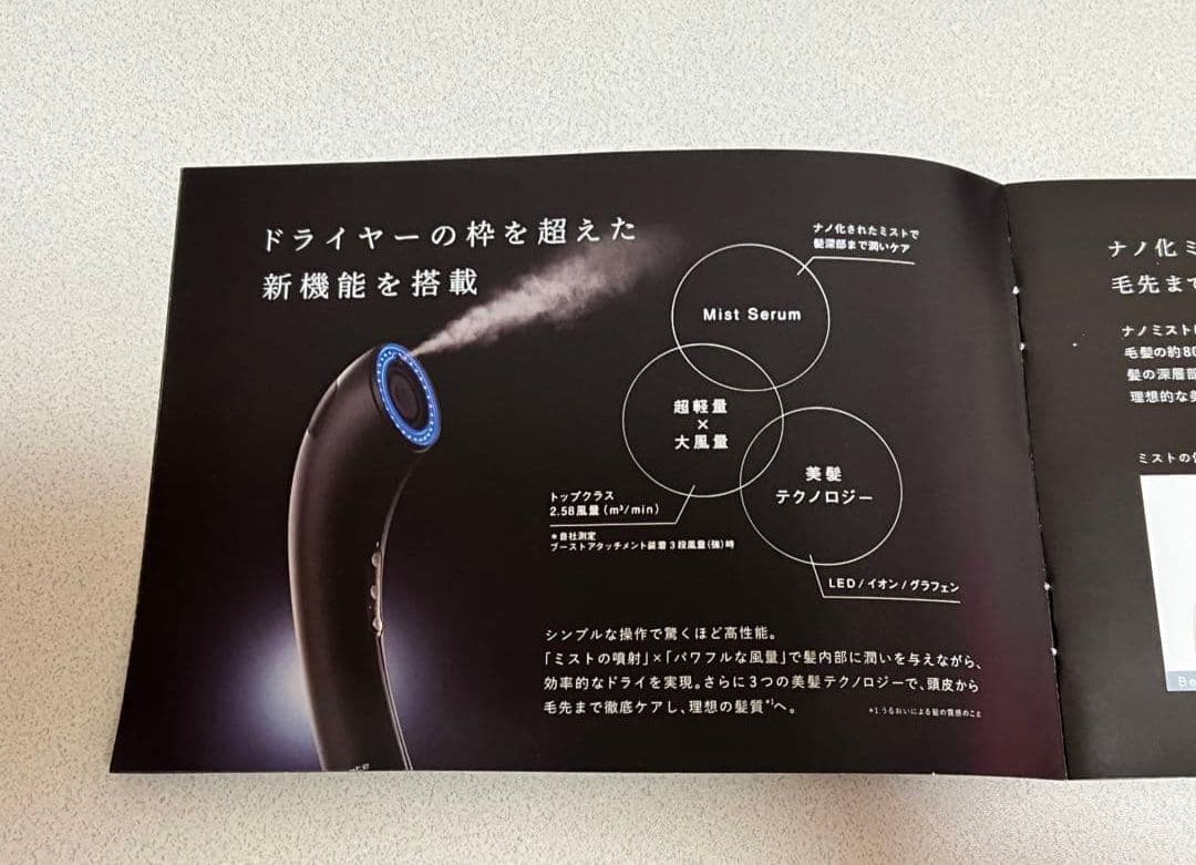 Brighteブライト シャワードライヤー ミストドライヤー（ 取説あり