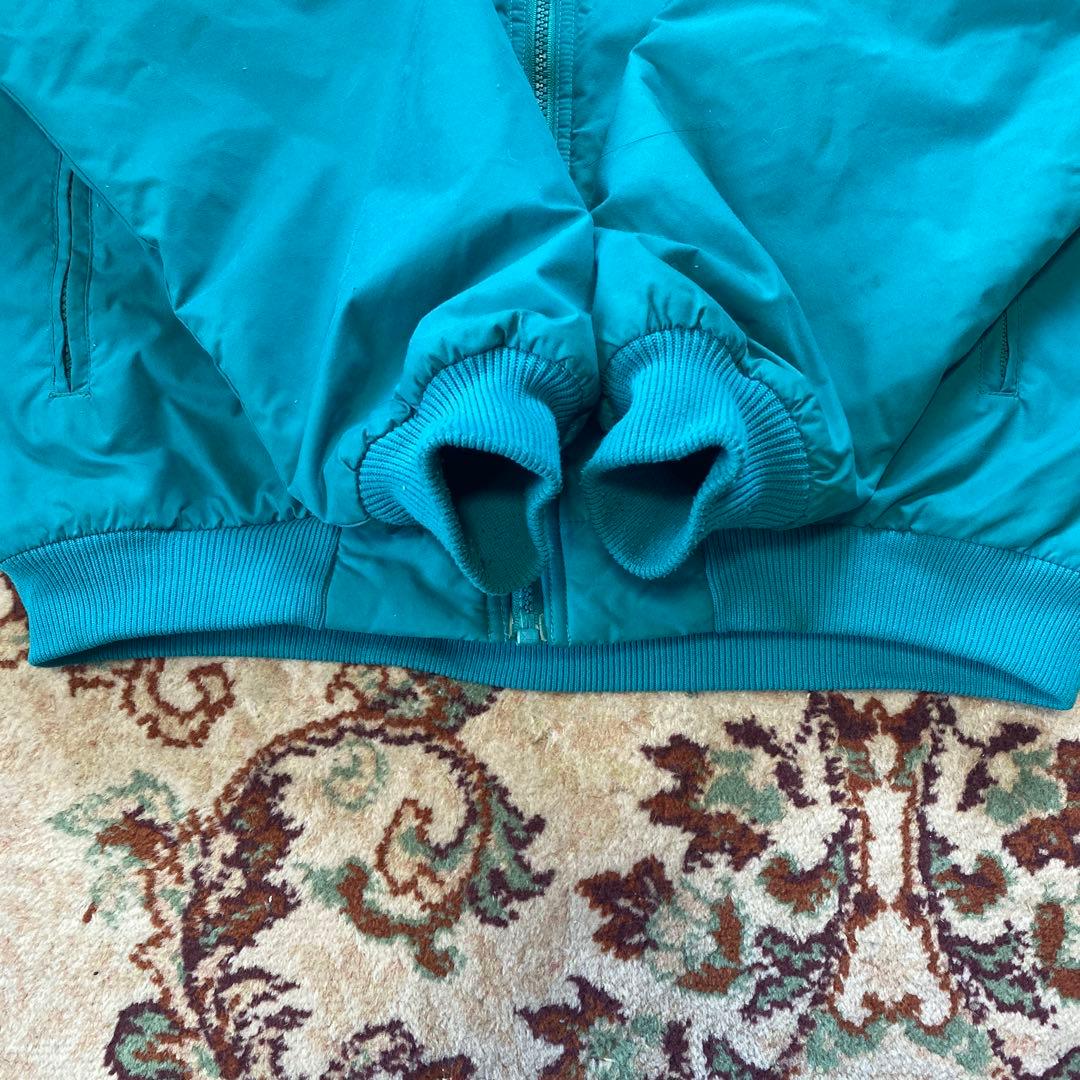 80s USA製 パタゴニア シェルドシンチラ ジャケット ターコイズ 三角