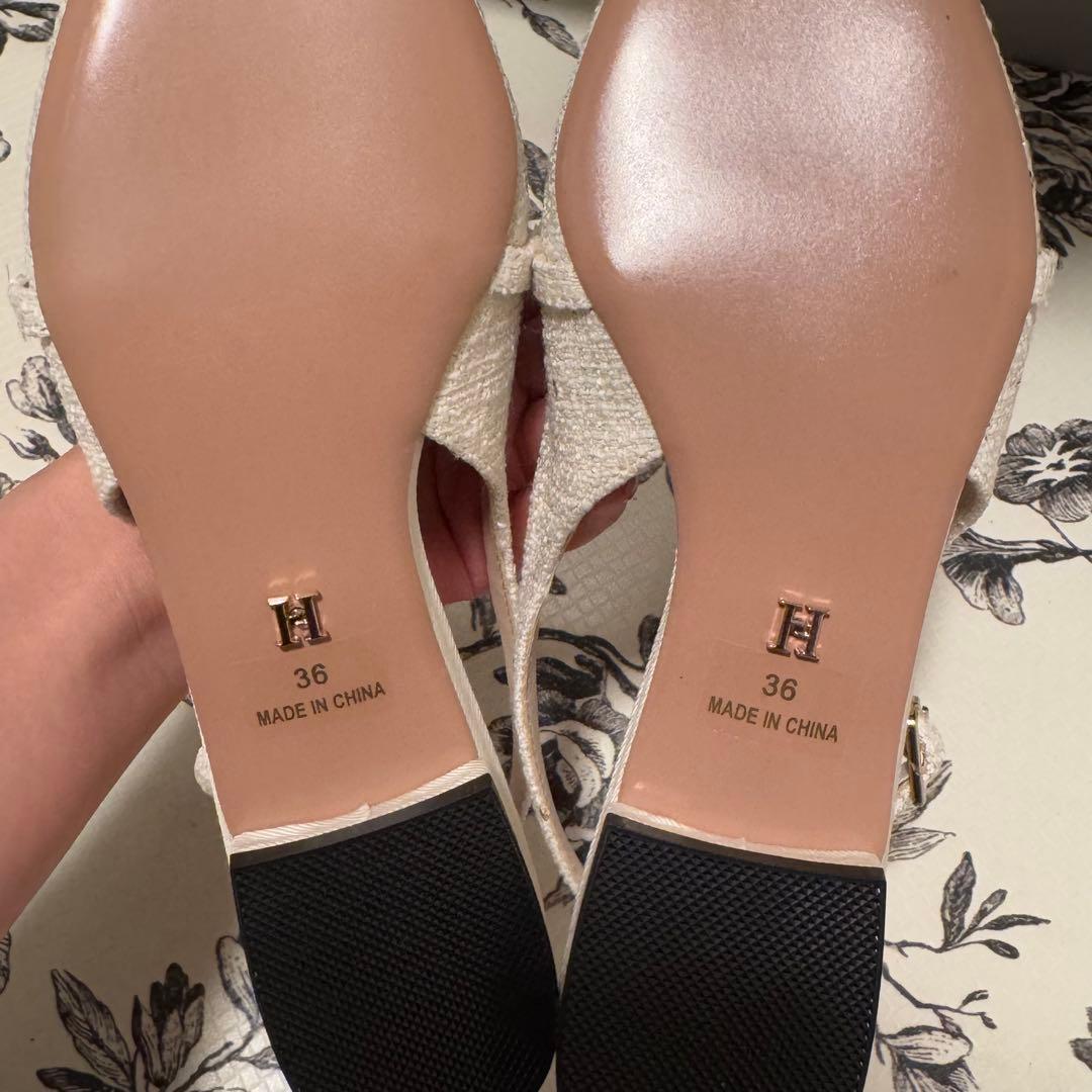 herlipto Tweed Slingback Flats36