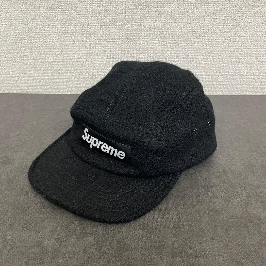 Supreme × ハリスツイード ブラック ワークキャップ - メルカリ
