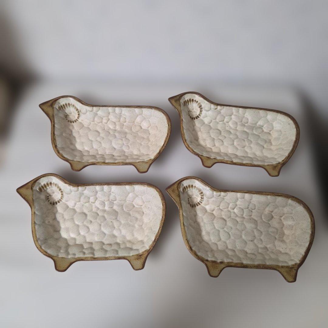 よしざわ窯　羊　4枚セット