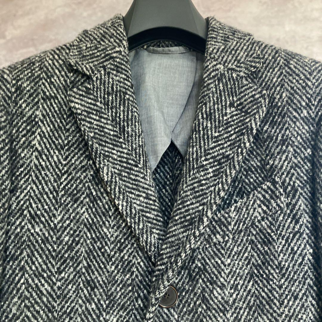 イタリア製✨Hevo イーヴォ【M】ミックスツイード ミドル丈　ジャケットコート