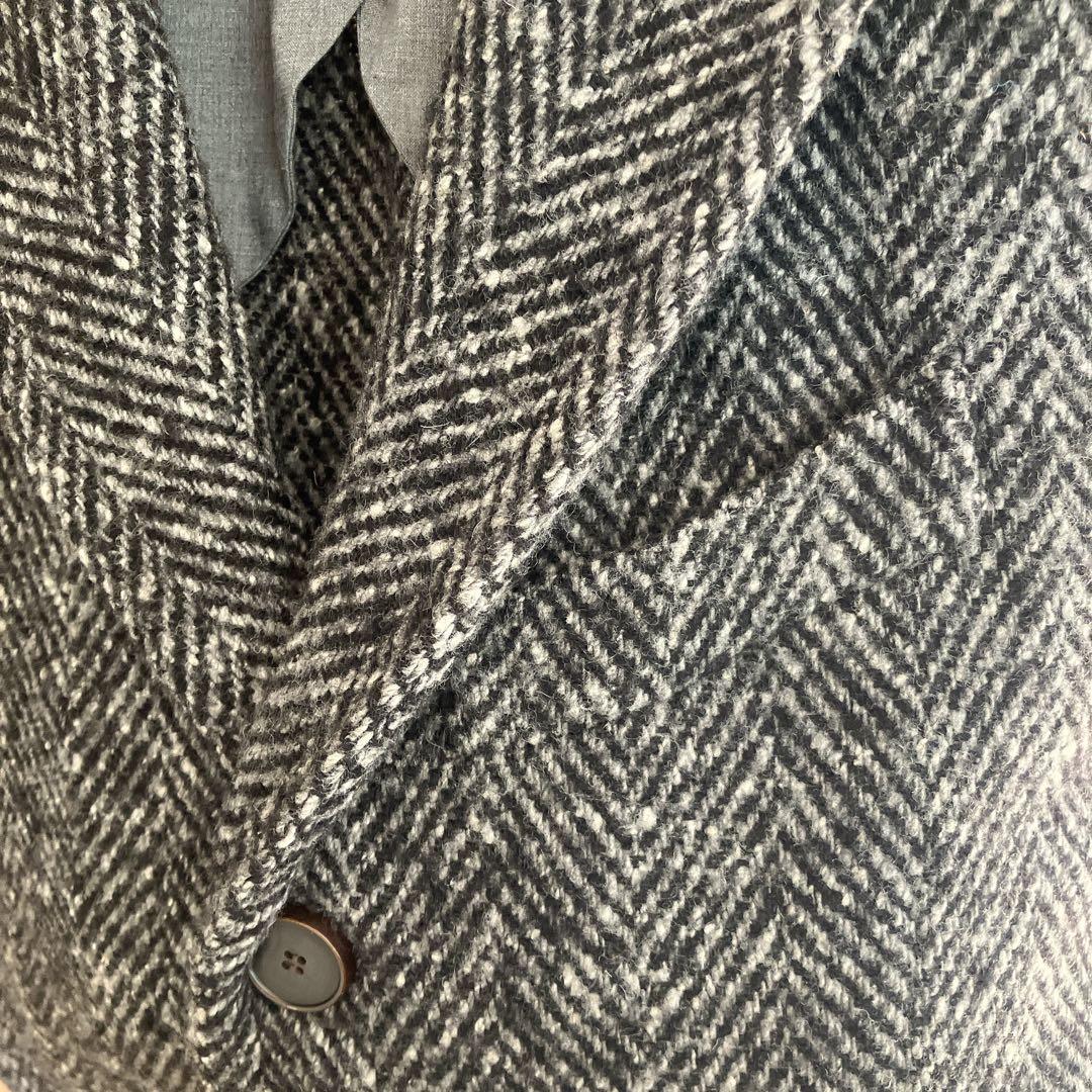 イタリア製✨Hevo イーヴォ【M】ミックスツイード ミドル丈　ジャケットコート
