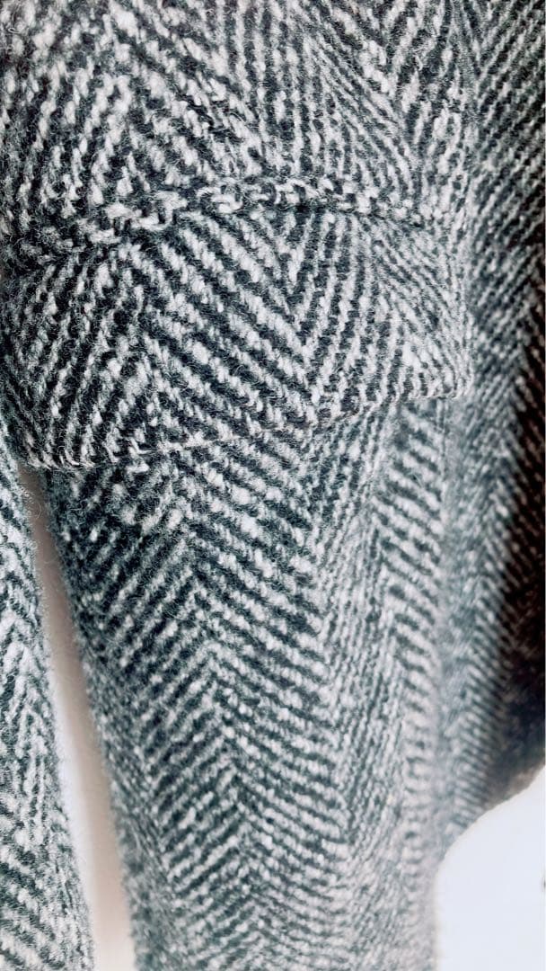 イタリア製✨Hevo イーヴォ【M】ミックスツイード ミドル丈　ジャケットコート