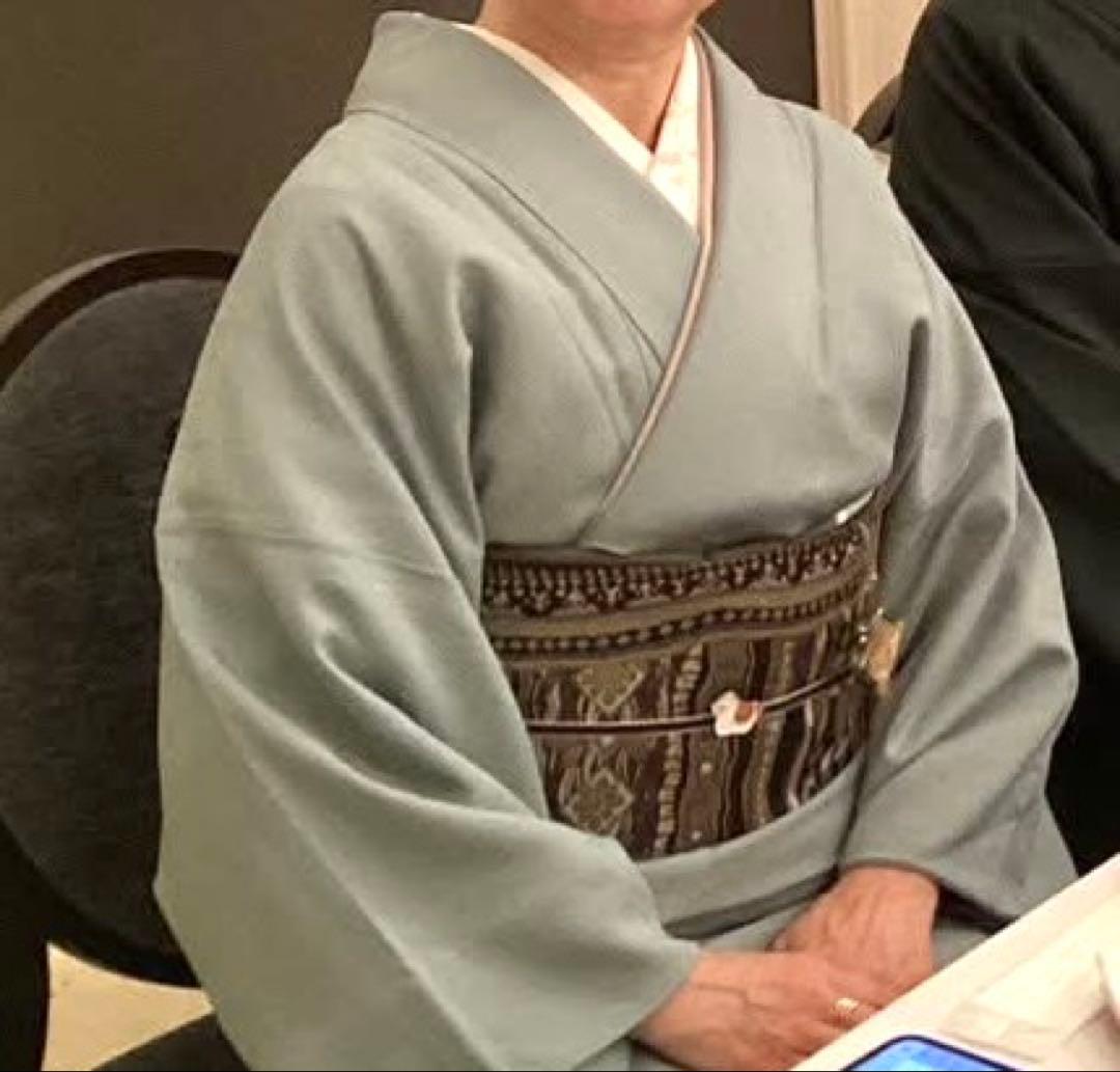 値下げしました❣️色無地 袷☆重ね衿付き☆逸品 ロング - メルカリ