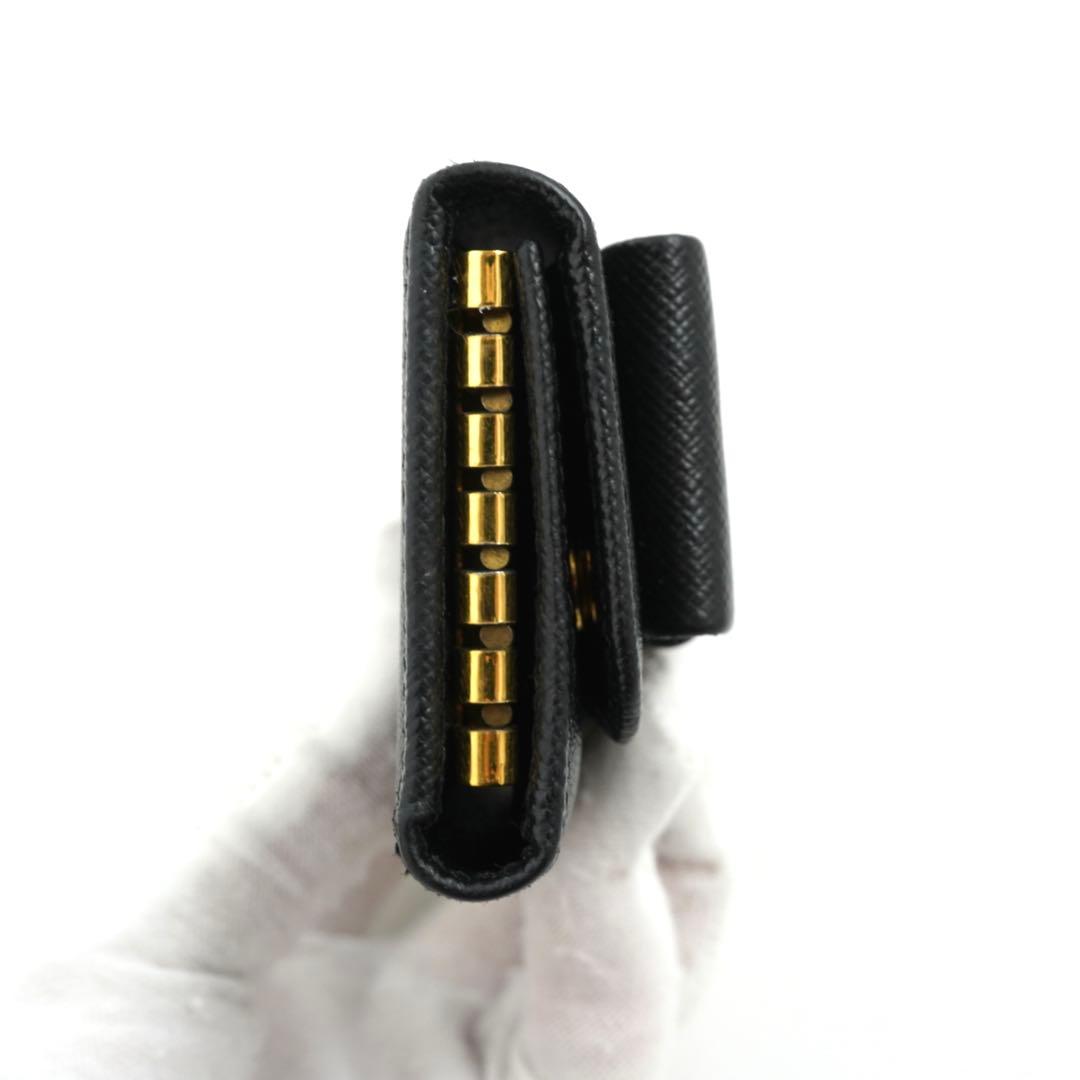 ✨新品未使用・箱保証書付き✨　PRADA キーケース　サフィアーノ　リボン　6連