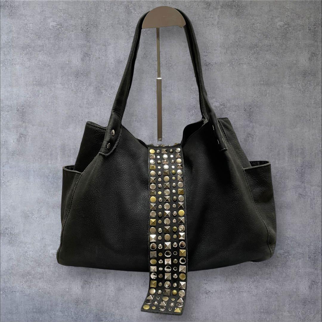 TRES y2k 00s Archive toteBag Studs black - メルカリ