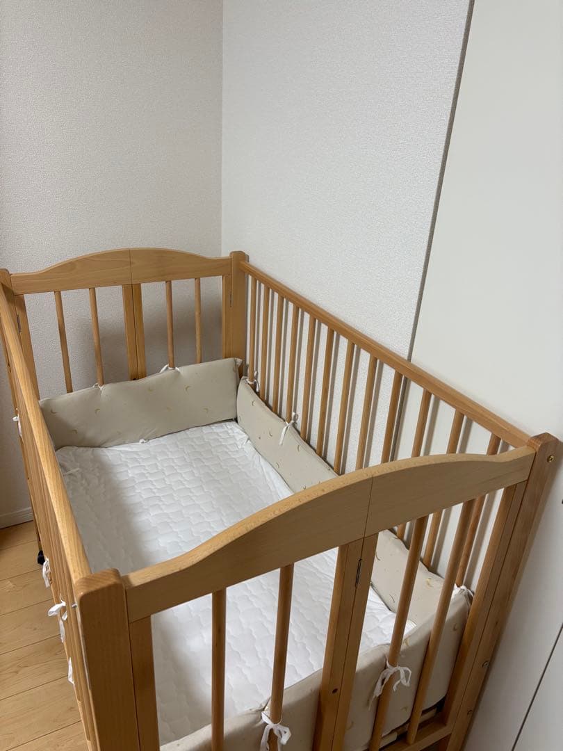 【現在Yuyaさん専用】ベビーベッド　ワンタッチハイベッド パル 石崎家具