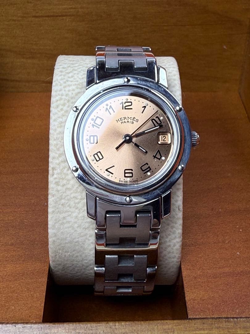 HERMES クリッパー CL4.2 シャンパン 箱/コマ Qz 【極美品】 - メルカリ