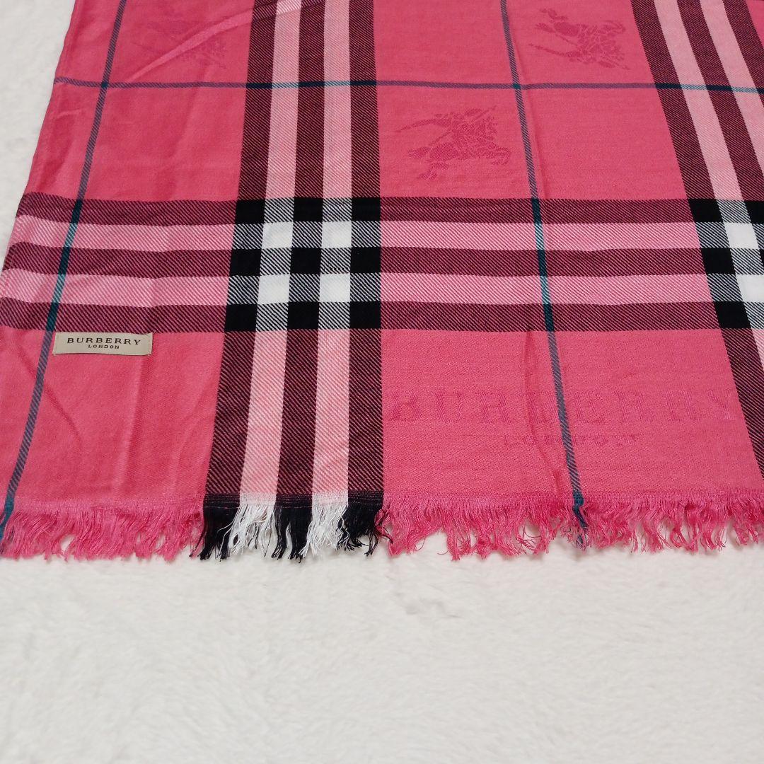 バーバリーロンドン ストール ひざ掛け ノバチェック シャドーホース