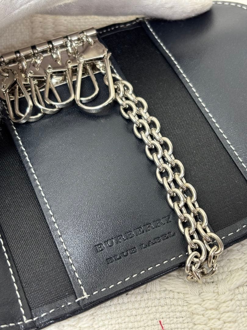 ✨極美品✨ バーバリーブルーレーベル ノバチェック ネイビー キー