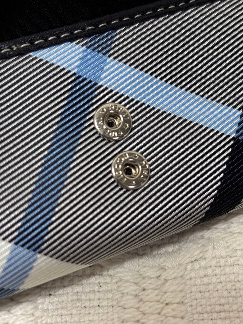 ✨極美品✨ バーバリーブルーレーベル ノバチェック ネイビー キー