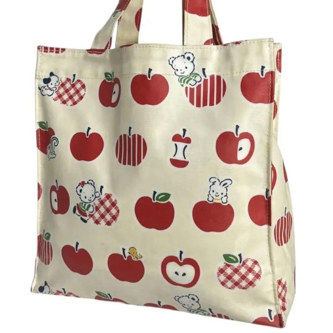 familiar ファミリア りんご柄 トートバッグ マザーズバッグ - メルカリ