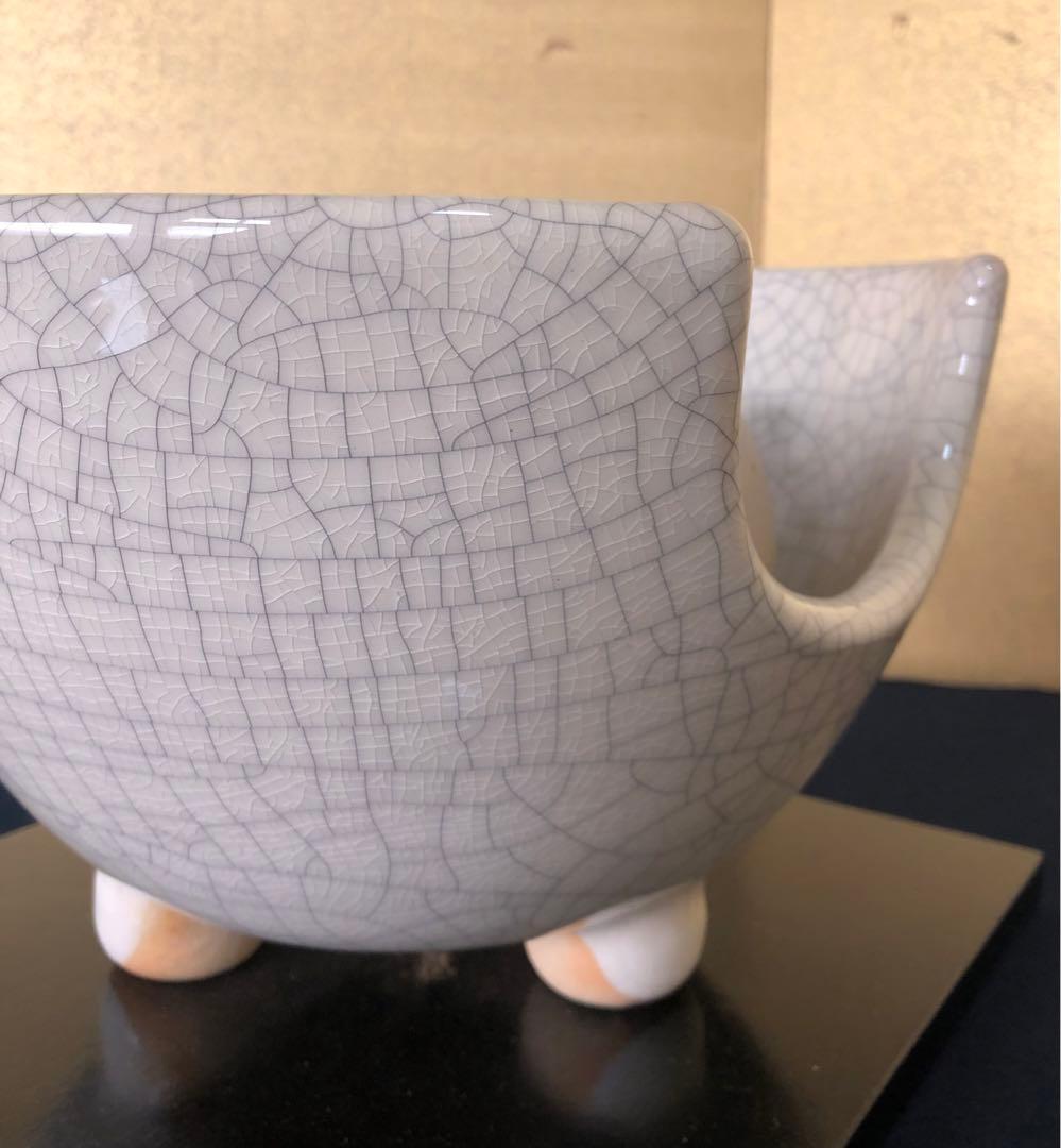 《R》茶道具 野々田式 風炉型電熱器 白さつまB 元箱　260114き3