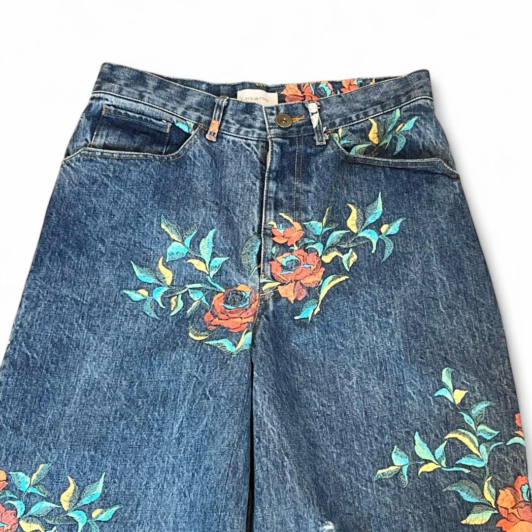 BED J.W. FORD Flower Pattern denim Pants - メルカリ