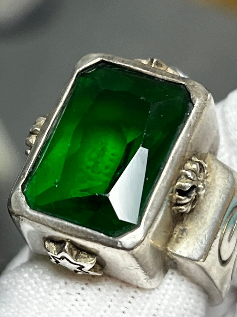 期間限定価格 ロイヤルオーダー ゴッドリング クリスタル グリーン 21