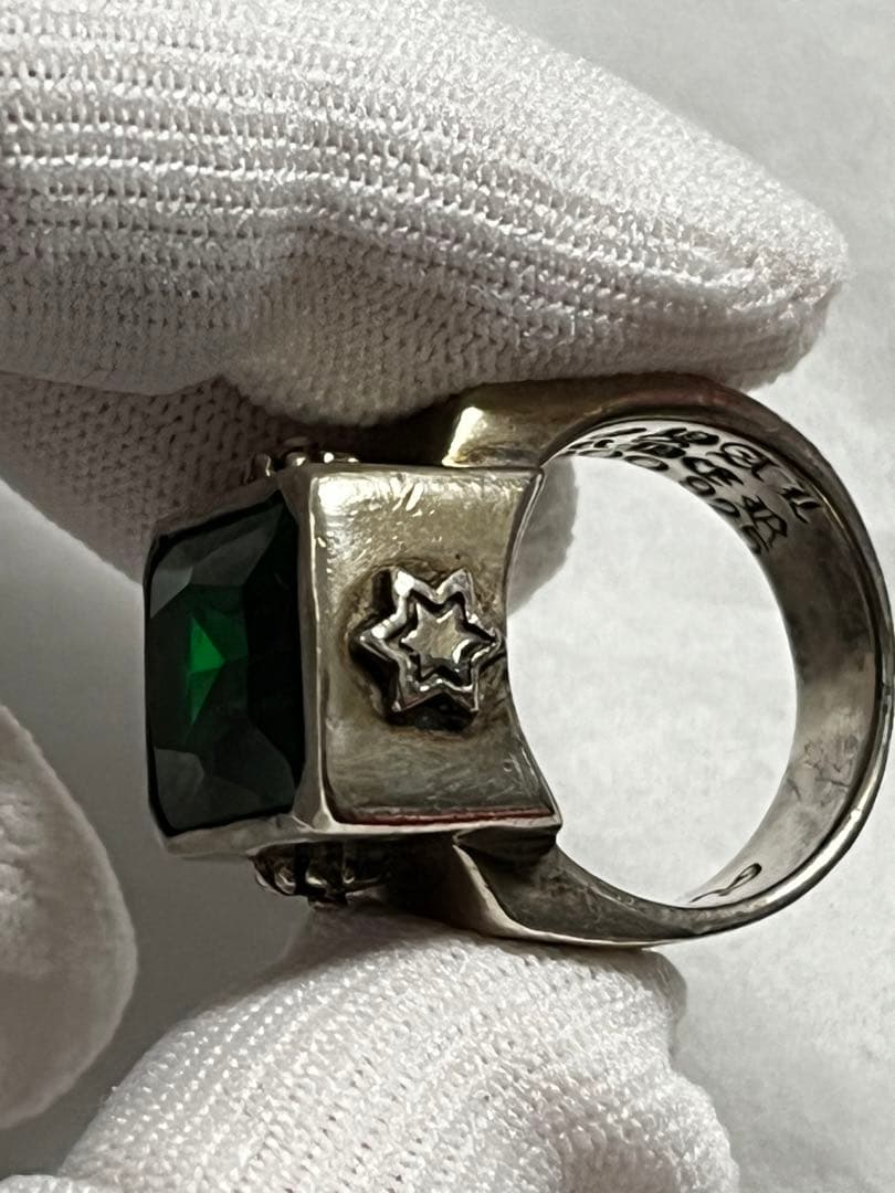 期間限定価格 ロイヤルオーダー ゴッドリング クリスタル グリーン 21