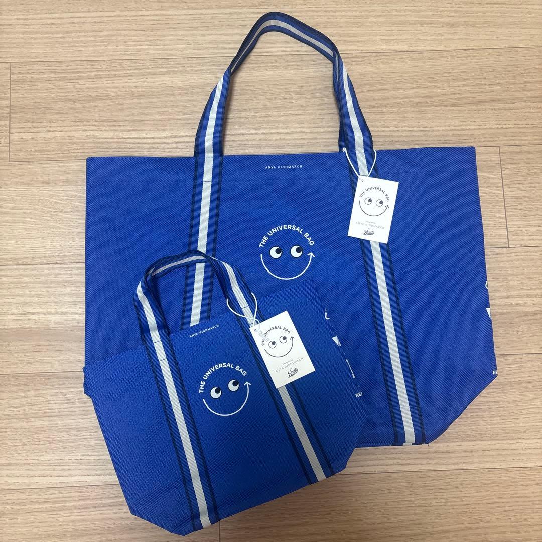 ぺ*︎様 アニヤハインドマーチ　エコバッグ　ユニバーサルバッグ　大小2点セット Universal Bag | Anya Hindmarch JP