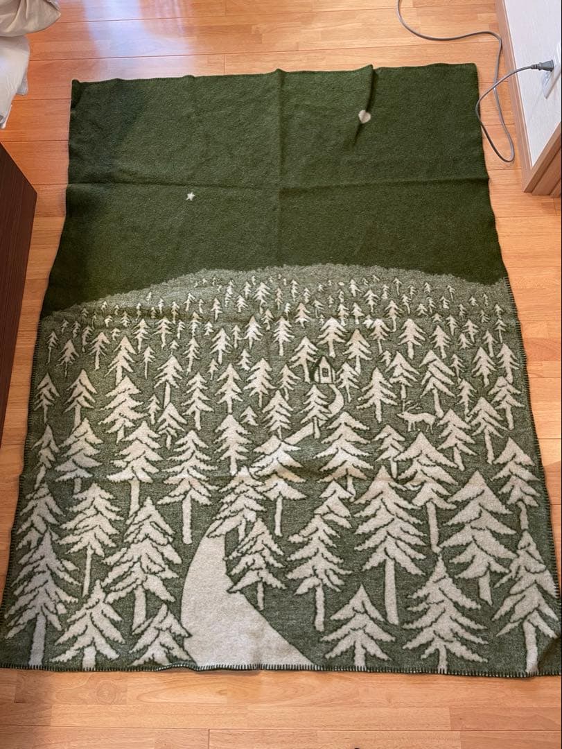 クリッパン　ミナペルホネン　ブランケット クリッパン × ミナ ペルホネン｜ウールブランケット［choucho］ハーフ