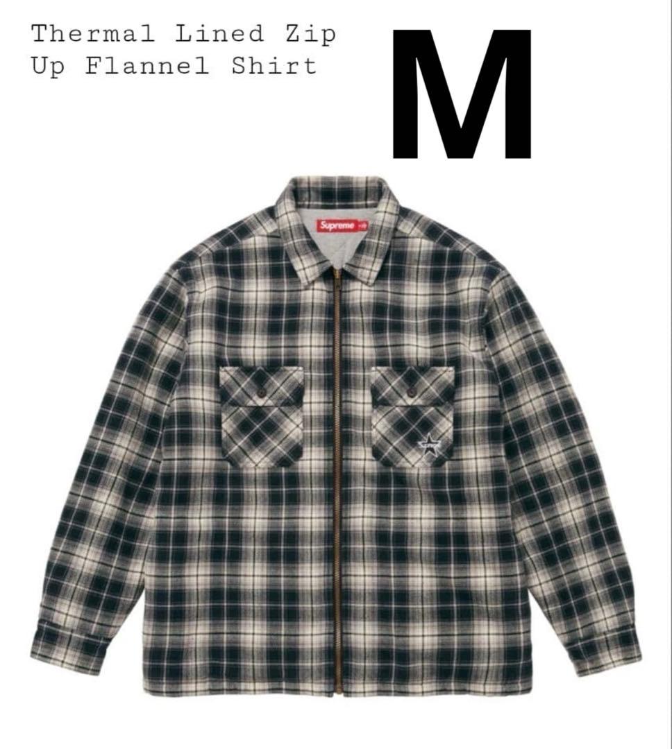 SupremeThermal Lined ZipUp Flannel Shirt - メルカリ