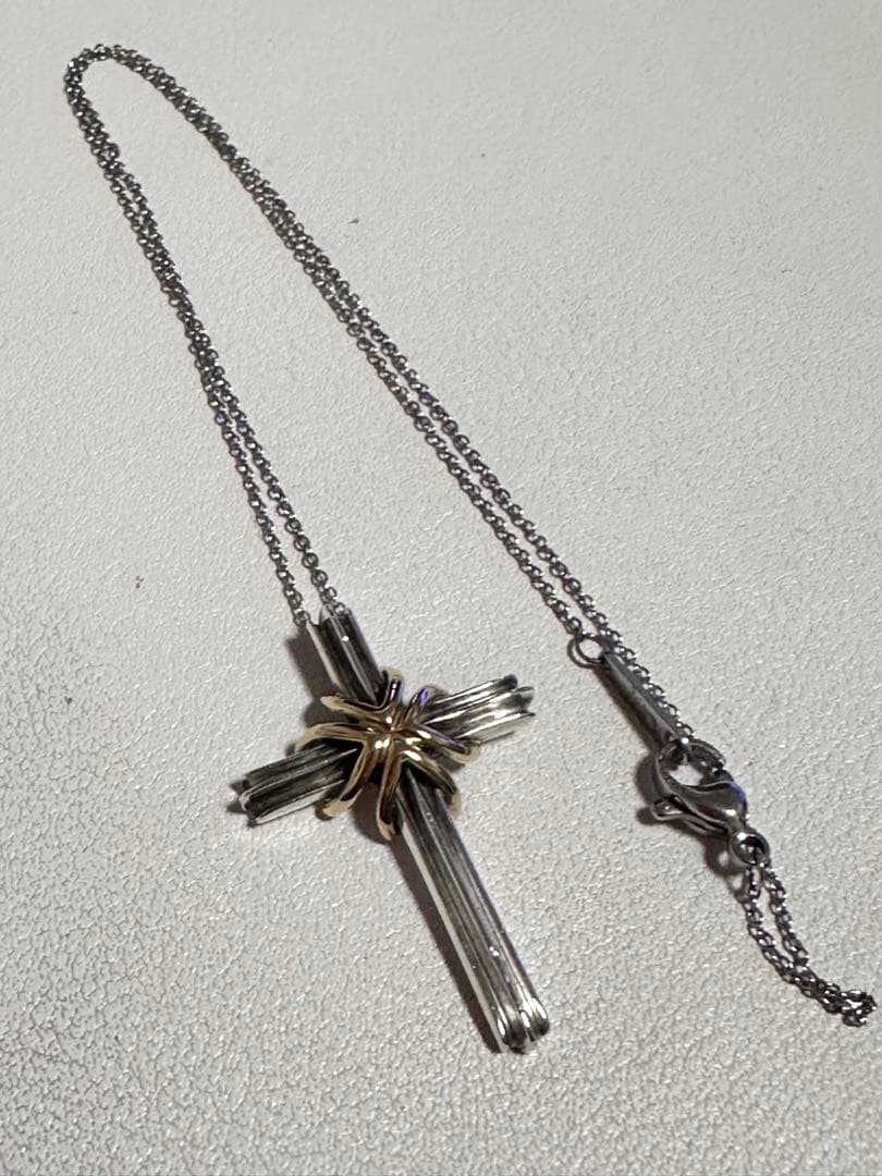 Tiffany＆Co. ティファニー シグネチャークロス コンビ 925/750 - メルカリ