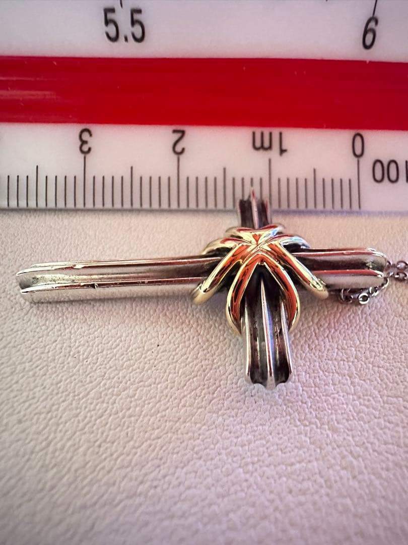 Tiffany＆Co. ティファニー シグネチャークロス コンビ 925/750 - メルカリ