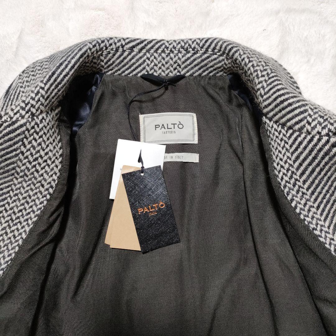 新品未使用】PALTO パルト ヘリンボーン ステンカラーコート 定価約10