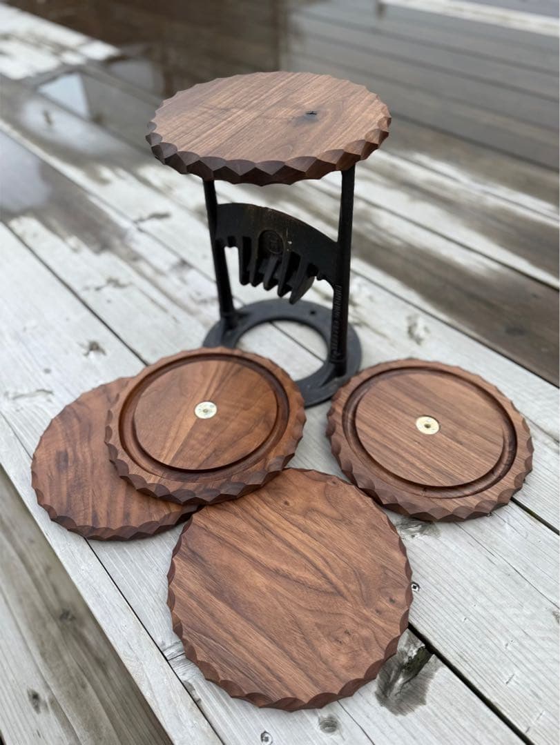 キンドリングクラッカー 天板 ボード 1/4ネジ サイドテーブル キンドリングクラッカー 天板 ウッドプレート サイドテーブル village