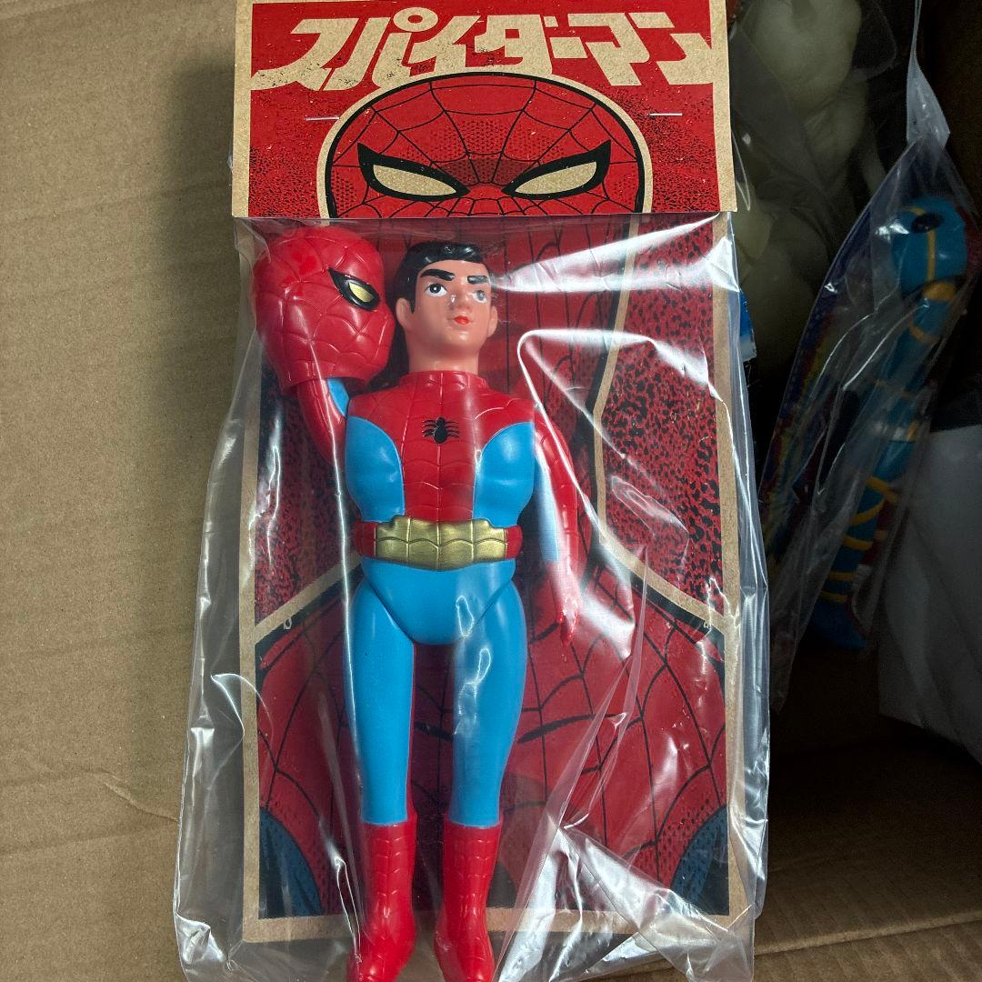 1978 スパイダーマン ソフビ ポピー SPIDERMAN 面取れ 25㎝ - メルカリ