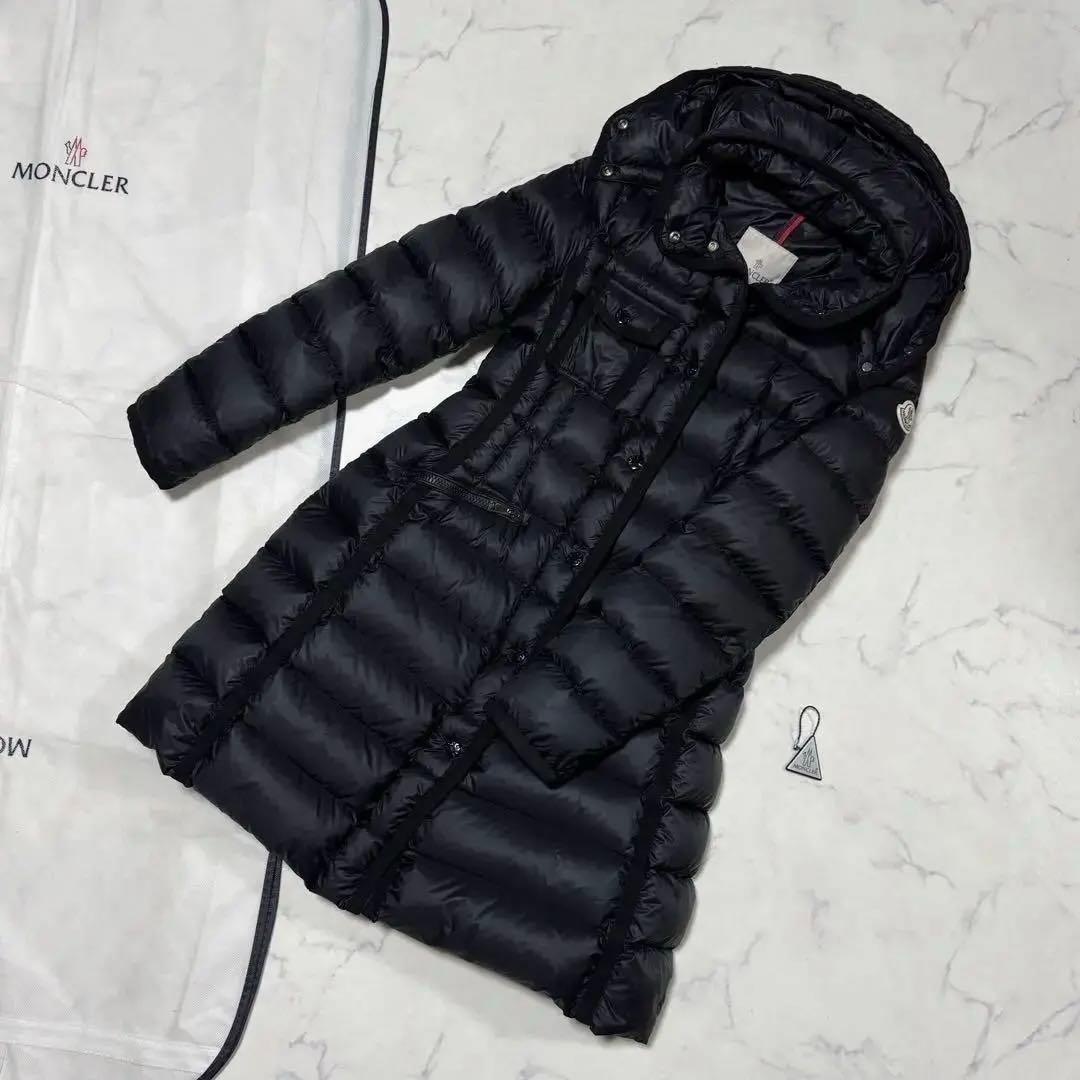 モンクレール エルミンヌ ブラック 0 ダウンジャケット MONCLER - メルカリ