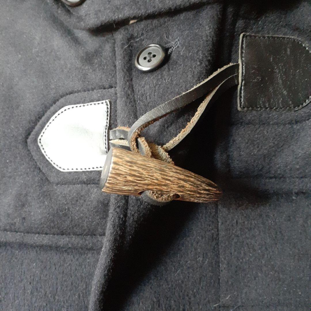 an様専用‼️JPRESS❤️フラノ地ネイビー ダッフルコート フード付き