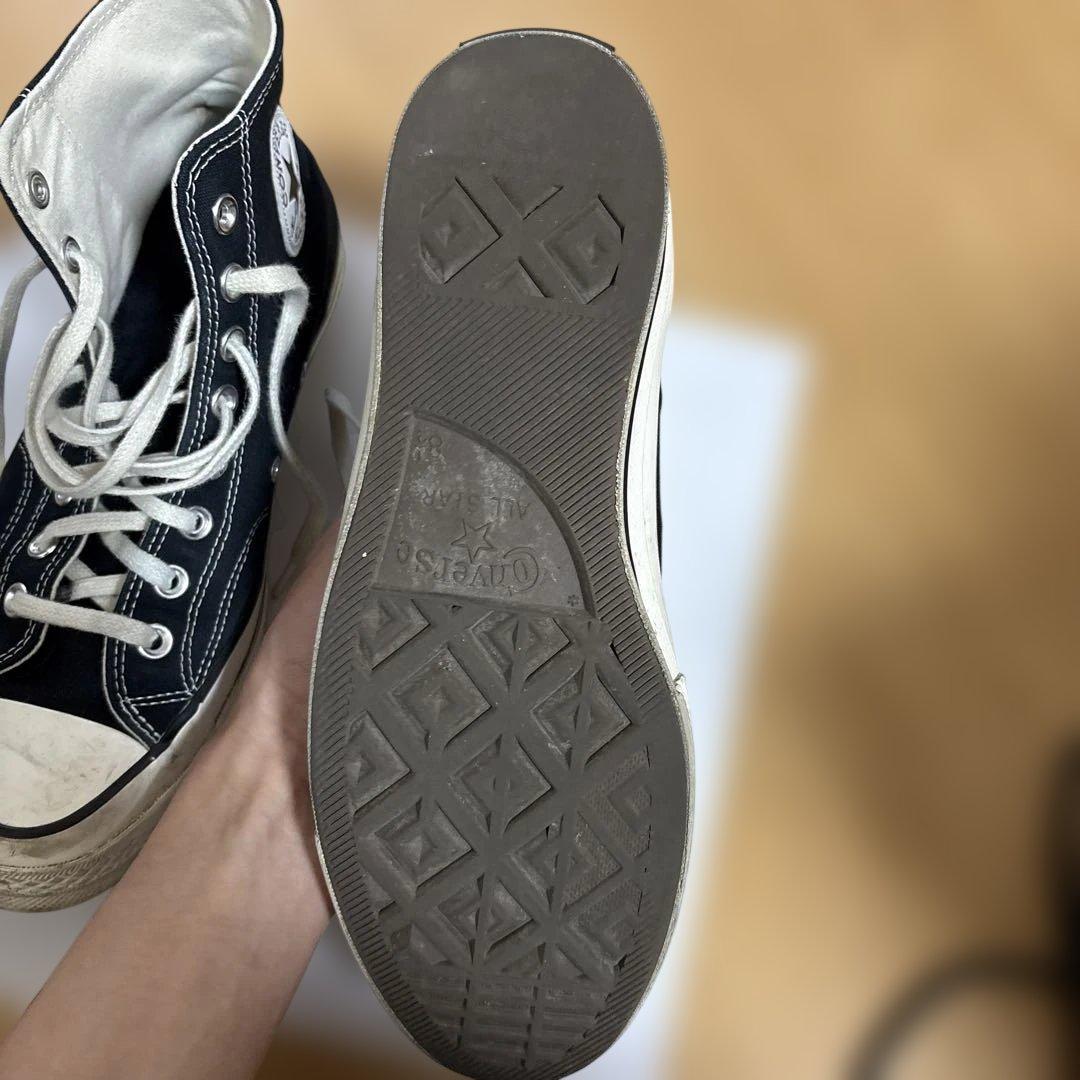 定番 CT70 コンバース チャックテイラー ハイカット ブラック 27.0cm