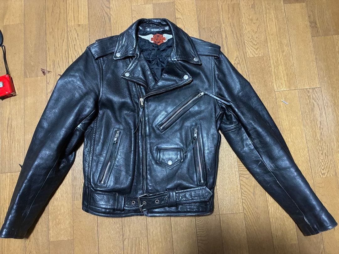 Harley Davidson レザージャケット 革ジャン ライダース グランジ