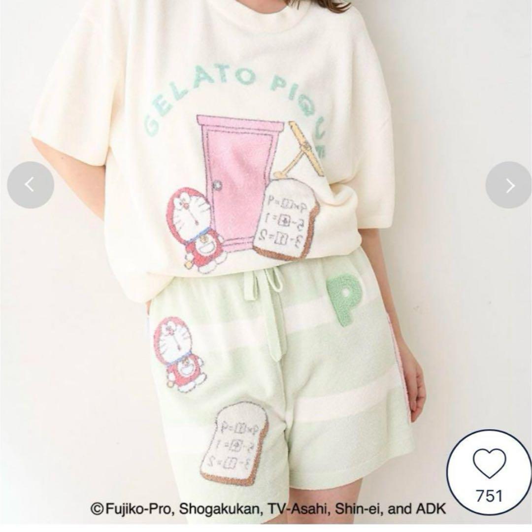 【新品　タグ付】　GELATO PIQUE ドラえもん ルームウェアセット ドラえもん meets GELATO PIQUE」スペシャルなコレクションが登場