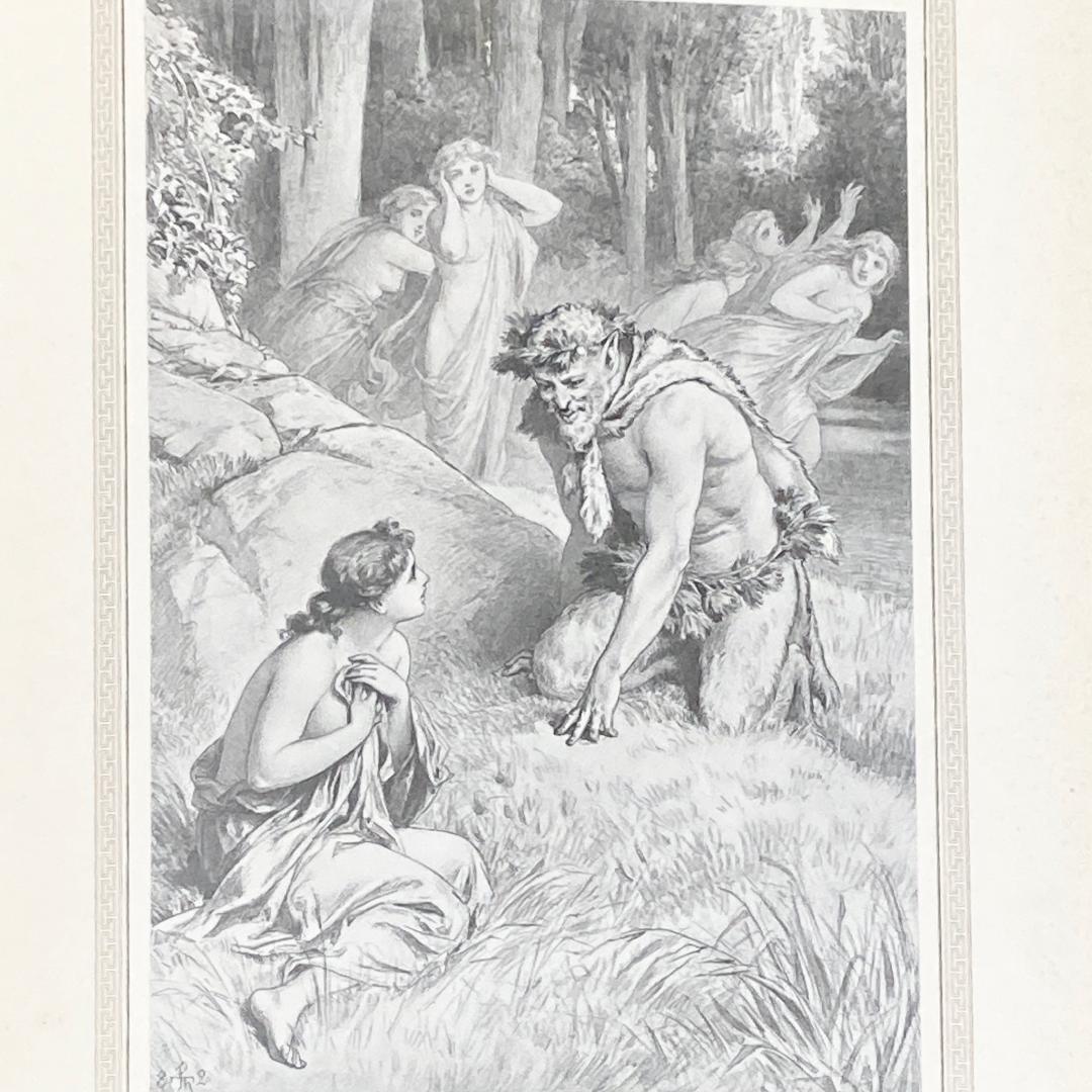 大判⭐️1882年 ポール・トゥマン 美しい挿絵『アモルとプシュケ