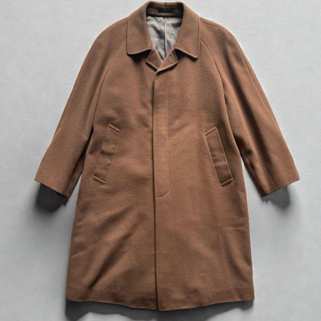 【極上の肌触り】カシミヤ30%混 ロングステンカラーコート キャメル Mサイズ 極上カシミヤ100% JOHNIAN ロングステンカラーコート 伊勢丹購入